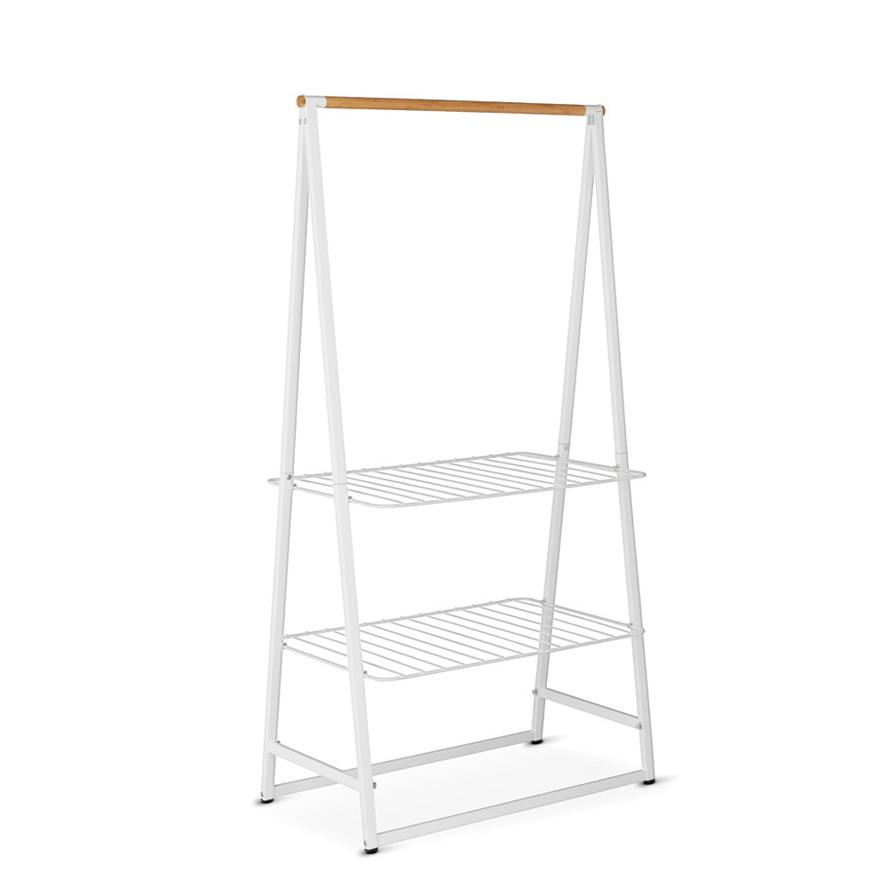 Многофункционална закачалка за дрехи Brabantia Linn 1008930, Стомана, Бял