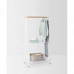 Многофункционална закачалка за дрехи Brabantia Linn 1008930, Стомана, Бял