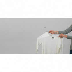 Set of 4 Brabantia Linn 1000824 Clothes Hangers, Aluminum, Gray