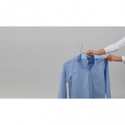 Set of 4 Brabantia Linn 1000824 Clothes Hangers, Aluminum, Gray