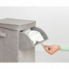 Кутия за пране Brabantia Stackable 1000827, 35 л, Преден отвор, Широк капак, Сгъваема, Сив