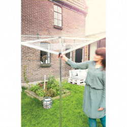 Brabantia Essential 1003460 Outdoor Space, 30 m, Concrete Anchor, Sheath, Corrosion-Resistant, Stainless Steel