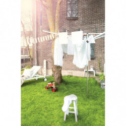 Uscator de rufe pentru exterior Brabantia Essential 1003460, 30 m, Baza pentru beton, Husa, Rezistent la coroziune, Inox