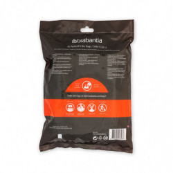 Σακούλες απορριμμάτων Brabantia PerfectFit NewIcon 1005490, μέγεθος Y, 20 l, 40 τεμάχια, λευκό