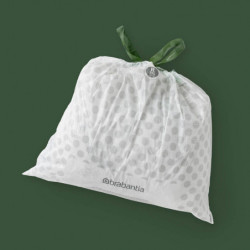 Brabantia PerfectFit Bo 1005588 Trash Bags, Size R, 36 L, 20 Count, White