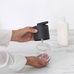 Διανομέας υγρού σαπουνιού Brabantia MindSet 1005672, 200 ml, ευρύ άνοιγμα, σκούρο γκρι