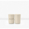 Set 3 recipiente depozitare Brabantia ReNew 1006269, 3 cutii, Fund moale anti-alunecare, Bej