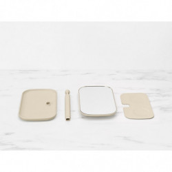 Огледало с поставка за принадлежности Brabantia ReNew Soft Beige