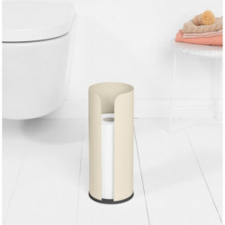Brabantia ReNew 1006274 Spare Toilet Paper Holder, Triple, Corrosion-Resistant, Beige
