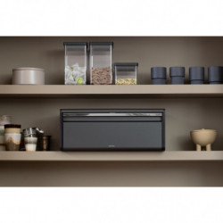 Cutie de paine Brabantia Fall Front 1008871, 18 L, 46.5x25 cm, Montare langa perete, Gri