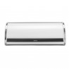 Brabantia Roll Top Bread Box 1003250, 16 L, 44.5 x 26 cm, Lightweight and sturdy construction, White/Stainless Steel