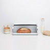 Cutie pentru paine Brabantia Roll Top 1003250, 16 L, 44.5x26 cm, Constructie usoars si robusta, Alb/Inox