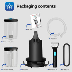 Прахосмукачка за петна TurboTronic TT-AQV600, 500W,