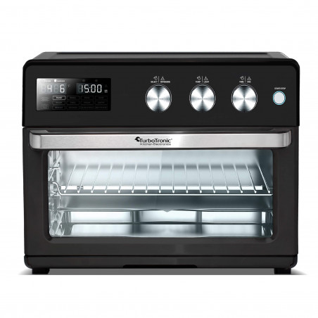 Friteuza - cuptor cu aer cald TurboTronic TT-AF32DRD, 1700 W, 32 L, 25-230°C, 12 programe, Grill, Afisaj LED, Timer, Negru