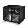 Friteuza - cuptor cu aer cald TurboTronic TT-AFD32, 1700 W, 32 l, 25-230C, 12 programe, Grill, Timer, Accesorii, Negru