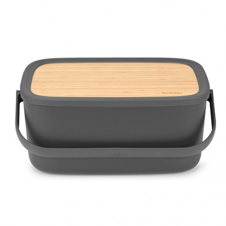 Кутия за хляб Brabantia Nic, Dark Grey