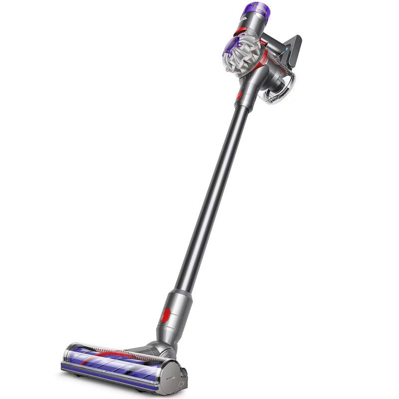 Вертикална прахосмукачка Dyson V8 Advanced 492636-01, 130AW, 540мл, 110000 rpm/min, Автономност до 40 мин, HEPA, Сребрист/Никел
