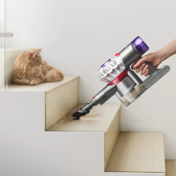 Ηλεκτρική σκούπα όρθιας τοποθέτησης Dyson V8 Advanced 492636-01, 130AW, 540ml, 110000 στροφές/λεπτό, Αυτονομία έως 40 λεπτά, HEPA, Ασήμι/Νικέλιο