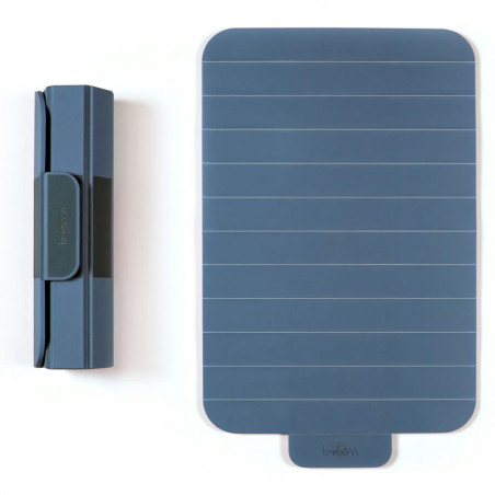 Trebonn 1021111 Cutting Board, Foldable, 39 x 24 cm, Non-slip, Magnetic Closure, Blue-Gray