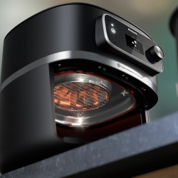 Philips Combi XXL Connected HD9880/90 Hot Air Fryer, 2200 W, 8.3 L, 40–200°C, 2 kg, 22 programs, TFT display, Wi-Fi, Black