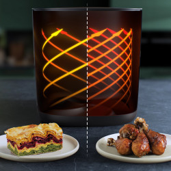 Philips Combi XXL Connected HD9880/90 Hot Air Fryer, 2200 W, 8.3 L, 40–200°C, 2 kg, 22 programs, TFT display, Wi-Fi, Black