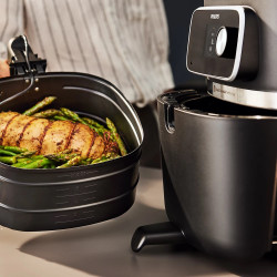 Philips Combi XXL Connected HD9880/90 Hot Air Fryer, 2200 W, 8.3 L, 40–200°C, 2 kg, 22 programs, TFT display, Wi-Fi, Black