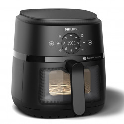 AirFryer Philips NA230/00, 1700W, 6.2L, 60-200C, 13 program, időzítő, Rapid Air, fekete