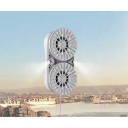 HUTT DDC56 Window Cleaning Robot, 60 ml, 120W, 3000Pa, AI Sensors, Built-in UPS, Smart Algorithm, White