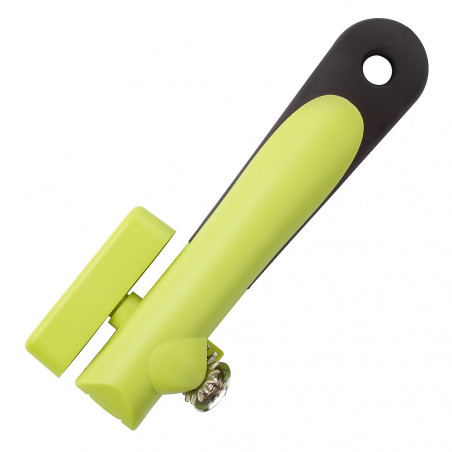 Trebonn Pop Top Can Opener 1523215, 18.2 cm, Soft Grip, Hanging Hole, Black/Yellow