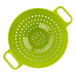 Μπολ με σουρωτήρι Trebonn DUO - Large 1824100, 2 l, 23.5x13 cm, μελαμίνη, λευκό/πράσινο