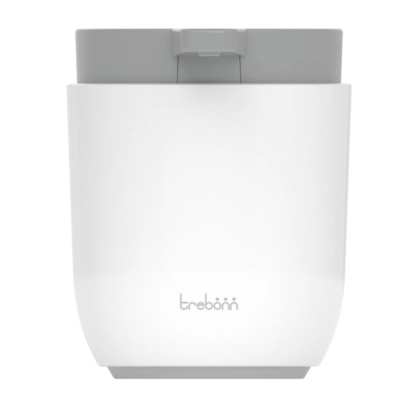 Δοσομετρητής σαπουνιού Trebonn 3025120, Δράση πίεσης, 300 ml, Μεγάλο άνοιγμα, Μεγάλη αντλία, Λευκό/γκρι