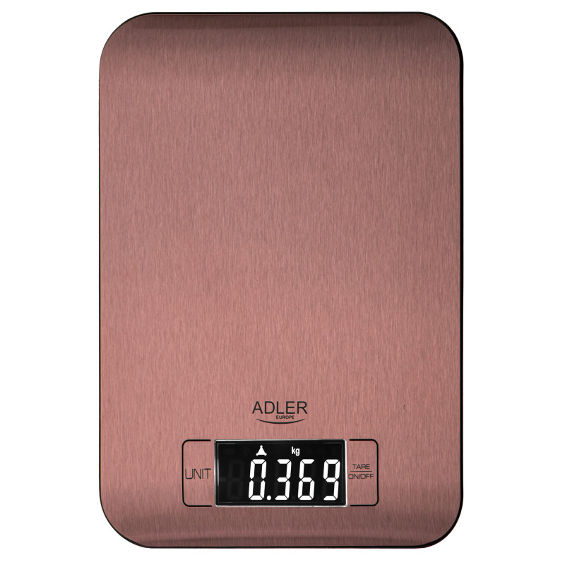 Adler AD 3183 Kitchen Scale, Up to 5 kg, TARE, Digital Display, Copper