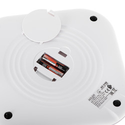 Adler AD 3180 Kitchen Scale, Up to 10 kg, Liquid Measurement, TARE, LCD Display, 2 x AAA, White