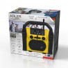 Ραδιόφωνο κατασκευής Adler AD 1911, 10W, 87,5-108 MHz, Bluetooth, είσοδος AUX, Dustproof, Αδιάβροχο,, 6x R14, Κίτρινο