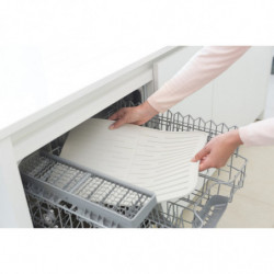 Πατάκι στεγνώματος πιάτων σιλικόνης Brabantia SinkSide 1000207, 43,5x32,5 cm, Πτυσσόμενο, Ανοιχτό Γκρι