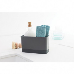 Organizator pentru chiuveta Brabantia SinkSide 1000209, Antiderapant, Silicon, Gri inchis