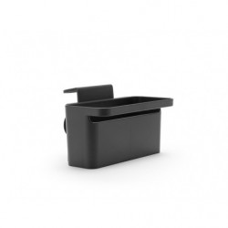 Brabantia SinkSide 1003310 Sink Organizer, Mounts to the sink wall, Perforated bottom, Dark gray