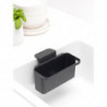 Brabantia SinkSide 1003310 Sink Organizer, Mounts to the sink wall, Perforated bottom, Dark gray