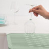 Brabantia SinkSide 1005607 Silicone Dish Drying Mat, 43.5 x 32.5 cm, Foldable, Light Green