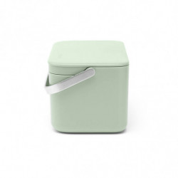 Brabantia SinkSide Food Waste Bin 1005611, 1.8 L, Handle for Easy Carrying, Light Green
