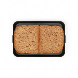 Brabantia Make&Take Lunch Box 1006284, 1.1 L, Holds up to 2 sandwiches, BPA-free, Flat, Dark gray