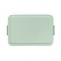 Brabantia Make&Take Food Container 1006291, 2 L, With Dividers, Airtight Seal, BPA-Free, Green