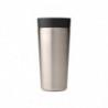 Cana thermos Brabantia Make&Take 1008489, 360 ml, Fara varsare, Argintiu/Negru
