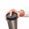Brabantia Make&Take Insulated Cup 1008491, 200 ml, Spill-proof, BPA-free, Dark Gray