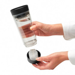 Brabantia Make&Take Insulated Cup 1008493, 360 ml, Spill-proof, BPA-free, Dark Gray