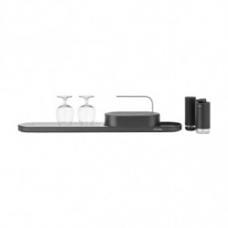 Brabantia SinkStyle 1008496 Sink Set, 4 pieces, Mineralized finish, Corrosion-resistant, Dark gray