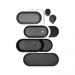 Brabantia SinkStyle Sink Set 1008502, 3-piece set, 200 ml, Mineralized finish, Dark gray