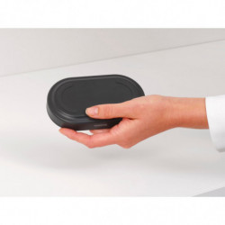 Set of 2 Brabantia SinkStyle 1008504 dispensers, suitable for hand and dish soap, 200 ml, mineralized finish, dark gray