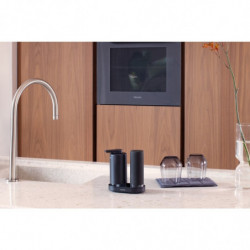 Set of 2 Brabantia SinkStyle 1008504 dispensers, suitable for hand and dish soap, 200 ml, mineralized finish, dark gray