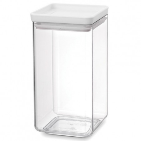 Borcan pentru depozitare Brabantia Tasty+ 1001157, 1,6 l, Transparent/ Gri deschis